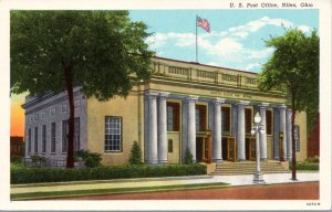 Postcard OH Niles - US Post Office