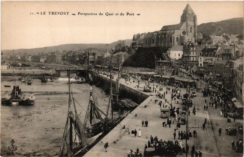 CPA Le TRÉPORT Perspective du Quai et du Port (415862)