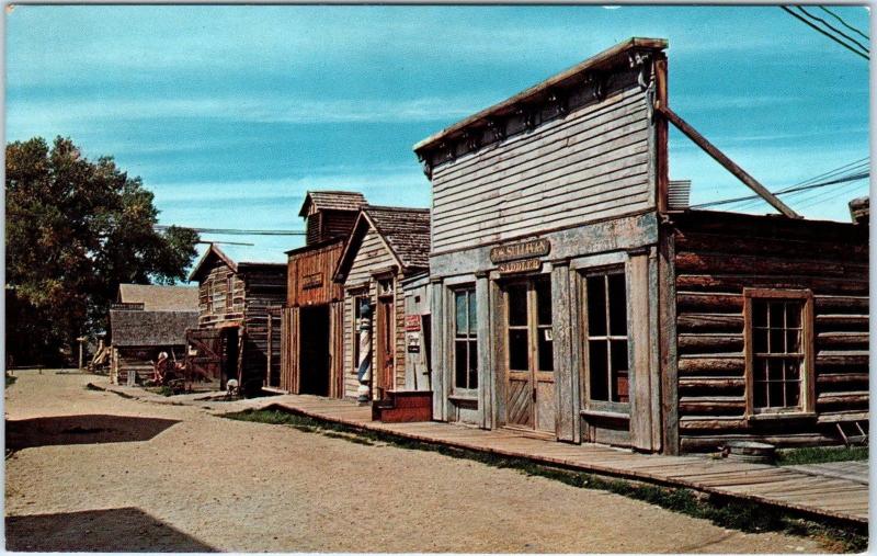 VIRGINIA CITY, MT  Montana   Mining Town  STREET SCENE   1963  Postcard