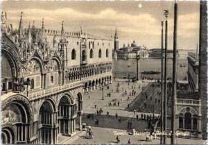 Postcard Italy Venice - St. Mark plaza and Isle of S. George