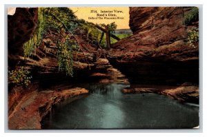Rood's Glen Interior Dells of Wisconsin River 1913 DB Postcard D20
