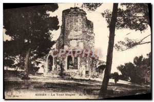 Old Postcard Nimes La Tour Magne