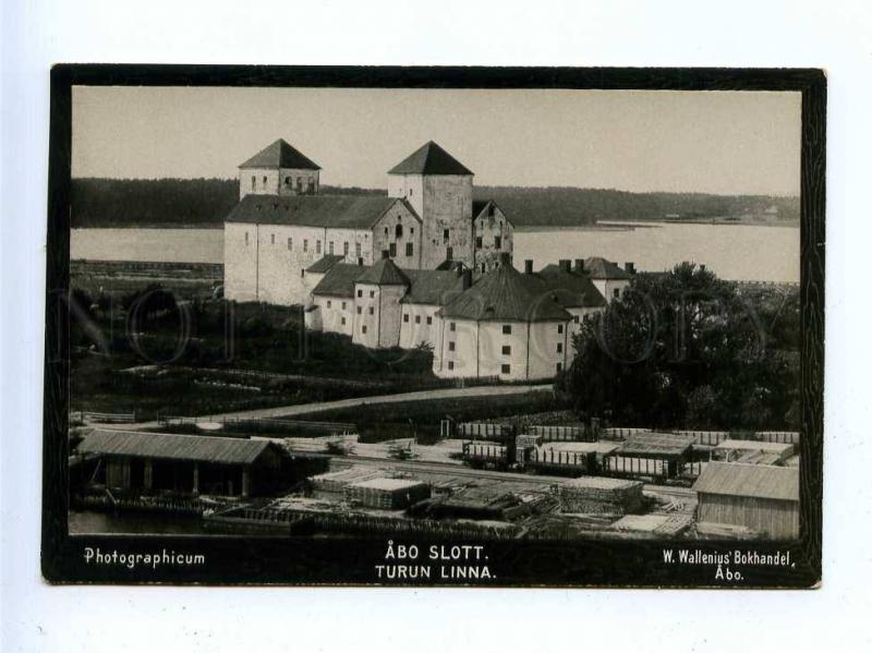 192788 FINLAND ABO castle railways Vintage photo postcard