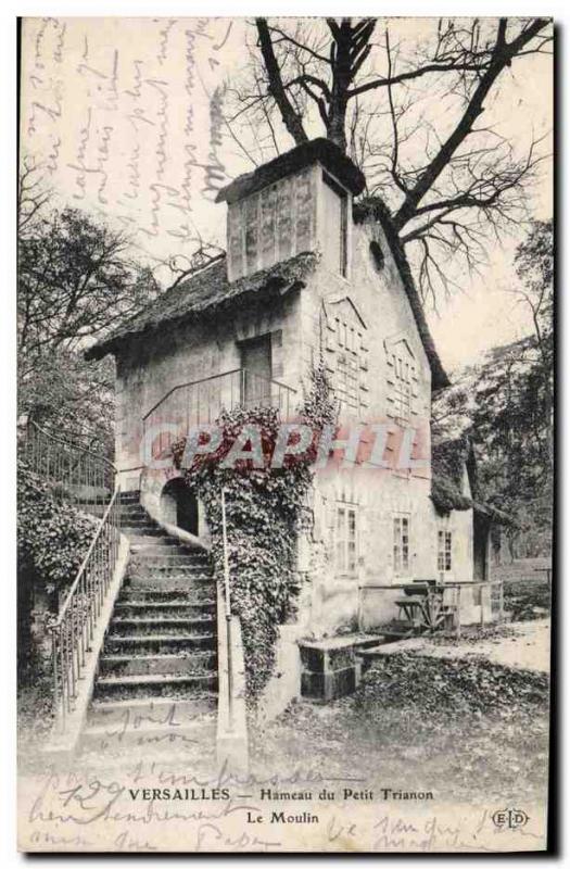 Postcard Old water mill Versailles Hameau du Petit Trianon The mill