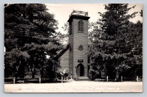 RPPC c1954 Little Brown Church Near Charles City Iowa Postcard 1206