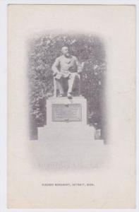 Detroit MI Newspaper Early 1900's Postcard  Pingree Monument