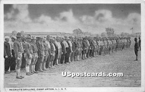WW I, Recruits Drilling, Camp Upton, L.I., New York