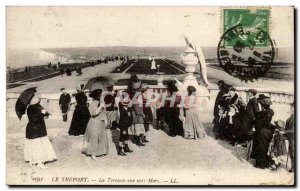 Treport - The Terrace view to Sea - Old Postcard