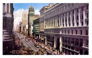 San Francisco, California - Downtown on Historic Market Street - 1940s