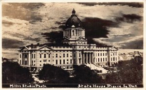 Real Photo Postcard State House in Pierre, South Dakota~124440