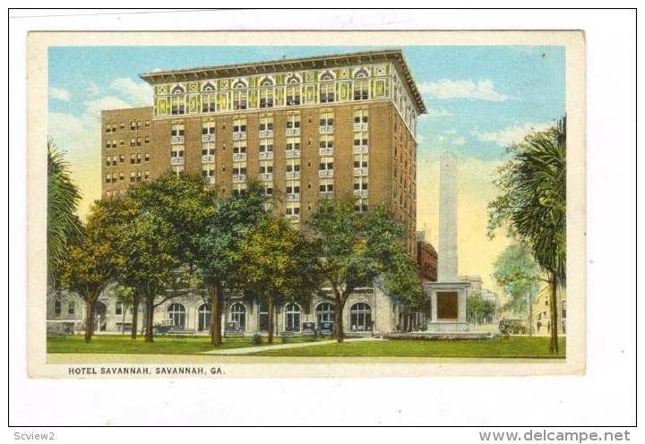 Hotel Savannah, Savannah, Georgia, 1910-1920s