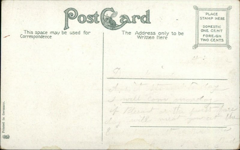 Newburyport MA B&M RR Train Station Depot c1910 Postcard