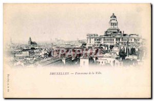 Brussels Old Postcard Panorama of the City