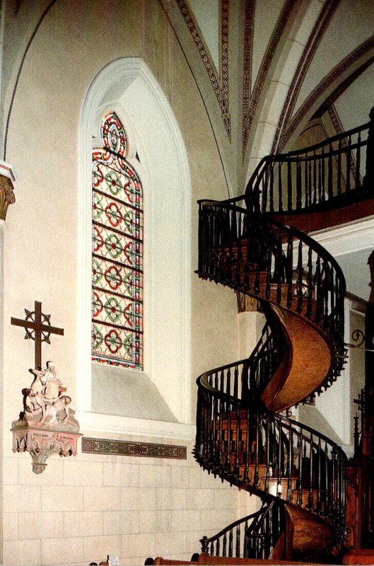 New Mexico Loretto Chapel Famous Spiral Stairway