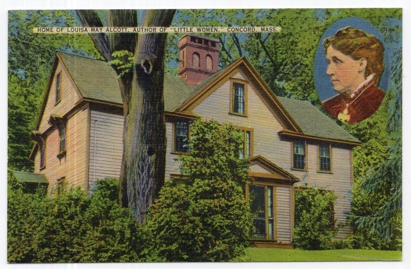 Concord, Mass, Home Of Louisa May Alcott, Author Of Little Women