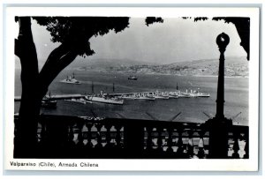 c1960's Armada Chilena Valparaiso Chile RPPC Photo Unposted Postcard