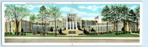 Double Postcard LITTLE ROCK, Arkansas AR ~ New SENIOR HIGH SCHOOL 1930