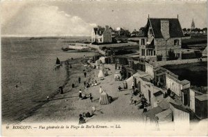 CPA Roscoff- vue generale de la Plage de Roch Kroum FRANCE (1026187)