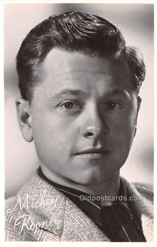 Mickey Rooney Movie Star Actor Actress Film Star Unused 