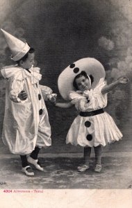 Pierrot Clown Kids Alterocca Terni Vintage Postcard 03.77