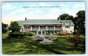 MARSHALLTOWN, Iowa IA ~ ELMWOOD COUNTRY CLUB c1940s Marshall County Postcard