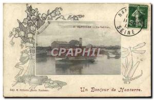 Old Postcard Nanterre La Sabliere Boat