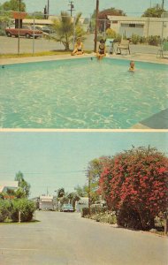 Anaheim California Orange Grove Mobile Village Swimming Pool Postcard AA59722