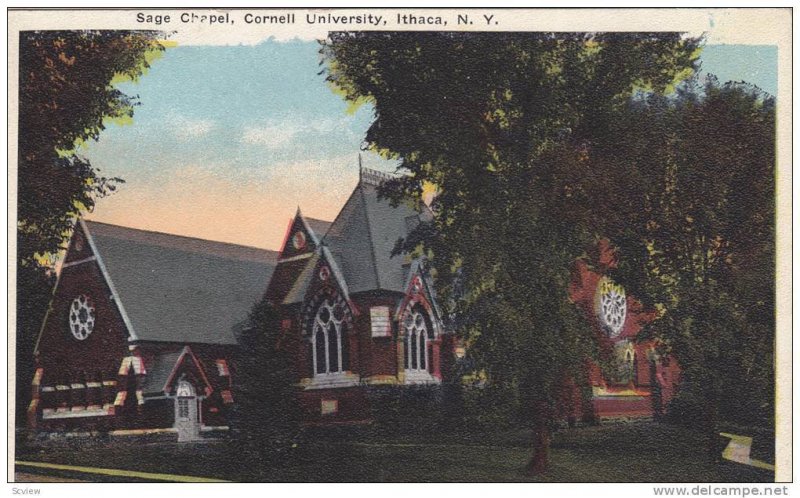 Sage Chapel, Cornell University, Ithaca, New York, 1910-1920s