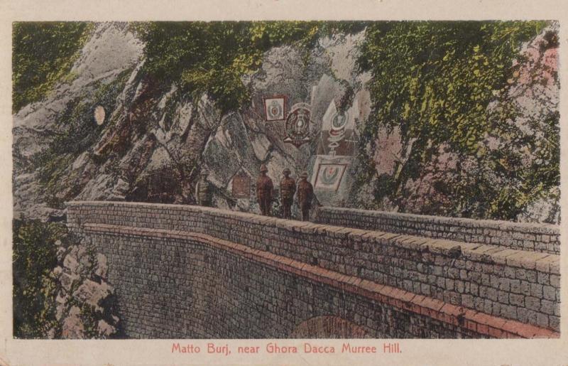 Pakistan Old Postcard Matto Burj near Ghora Dhaka Murree Hill Antique Postcard