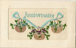 EMBROIDERED SILK GREETINGS 87 Vintage Postcards Pre-1940 (L4518)