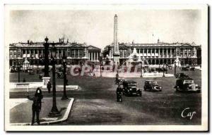 Old Postcard Paris Concorde Square