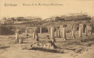 Tunisia Carthage Ruins Vintage Postcard 07.40