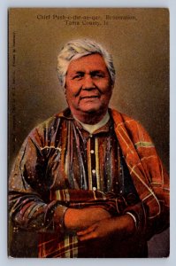 J96/ Native American Indian Postcard Tama Iowa Push-e-the-ne-qua 102