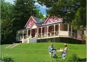 postcard Australia, NSW - Wentworth Falls - Yester Grange cottage hotel resort