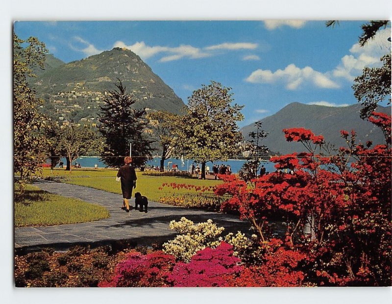 Postcard Quai, Lugano, Switzerland