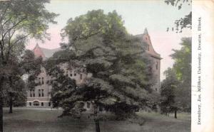 Decatur Illinois Milliken University Dormitory Antique Postcard K32499