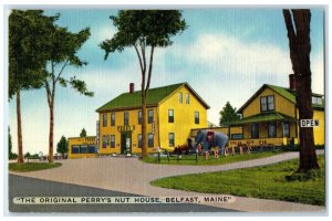 c1940s The Original's Perry's Nut House Exterior Scene Belfast Maine ME Postcard