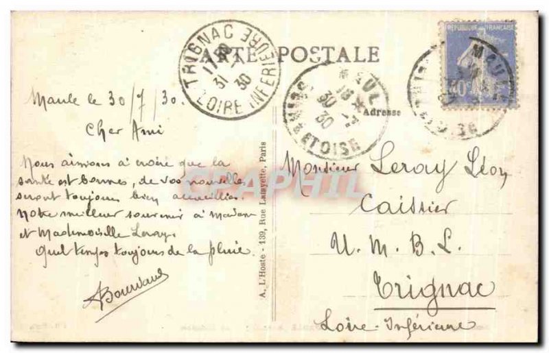 Old Postcard Maule Le Chateau