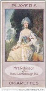 Player Vintage Cigarette Card Bygone Beauties 1914 Mrs Robinson