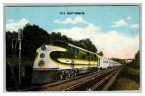 Vintage 1940's Postcard The Southerner Modern Diesel Powered Passenger Train