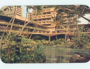 Bent Pre-1980 HILTON HAWAIIAN VILLAGE HOTEL Honolulu Hawaii HI B3447