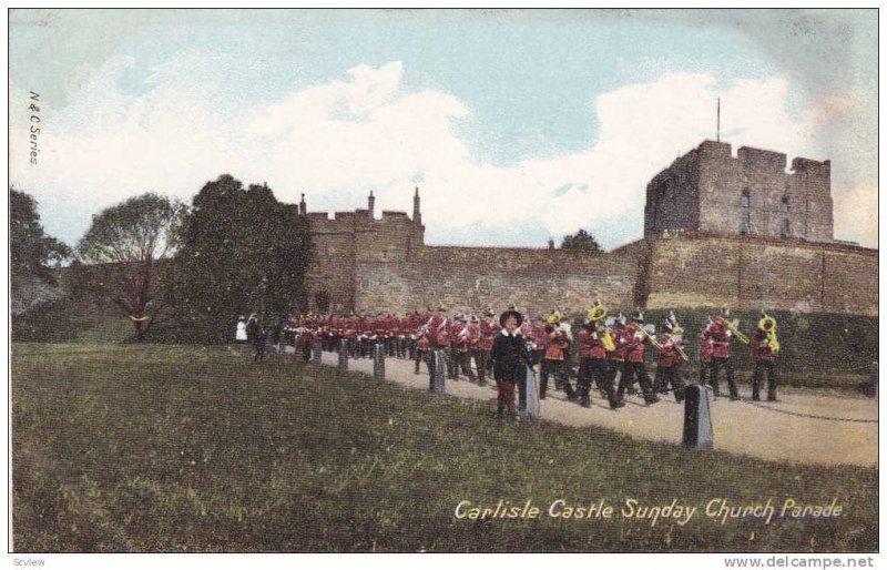 Carlisle Castle Sunday Church Parade, Cumbria, England, UK, 1900-1910s