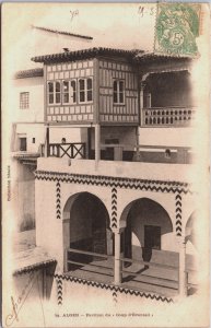 Algeria Algiers Alger Pavillon du Coup d'Eventails Vintage Postcard C144