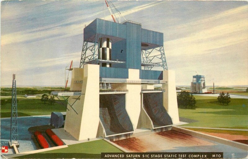 Postcard Mississippi Hancock County Space Appolo Test 1966 23-10747