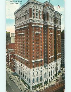 Unused Divided-Back MCALPIN HOTEL Manhattan - New York City NY u9949