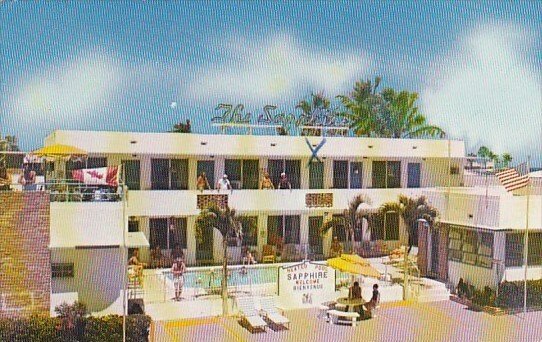 Florida Hollywood Beach Sapphire Apartments & Motel 1968