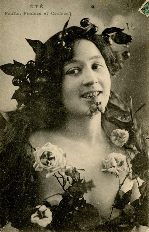 Ete. (Summer) Lady with Fruits and Flowers