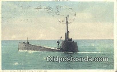 Submarine Surfacing Submarine 1916 