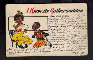 1906 Postcard Black Americana Louisville KY USA COver I Know Its Rather Sudden