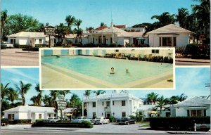 Vtg West Palm Beach Florida FL Mount Vernon Motor Lodge Motel 1950s Postcard